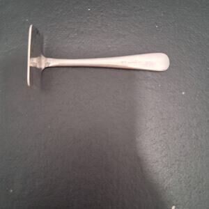 Silverplated A.R.S Baby Food Pusher Cutlery Victorian Era Etiquette Utensil